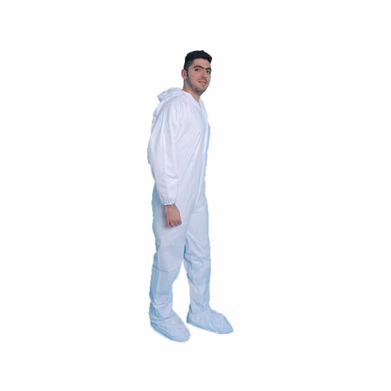 Disposable Coverall Hooded Sterilization Full Body Protection Clothing