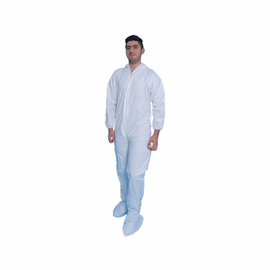 Disposable Coverall Hooded Sterilization Full Body Protection Clothing